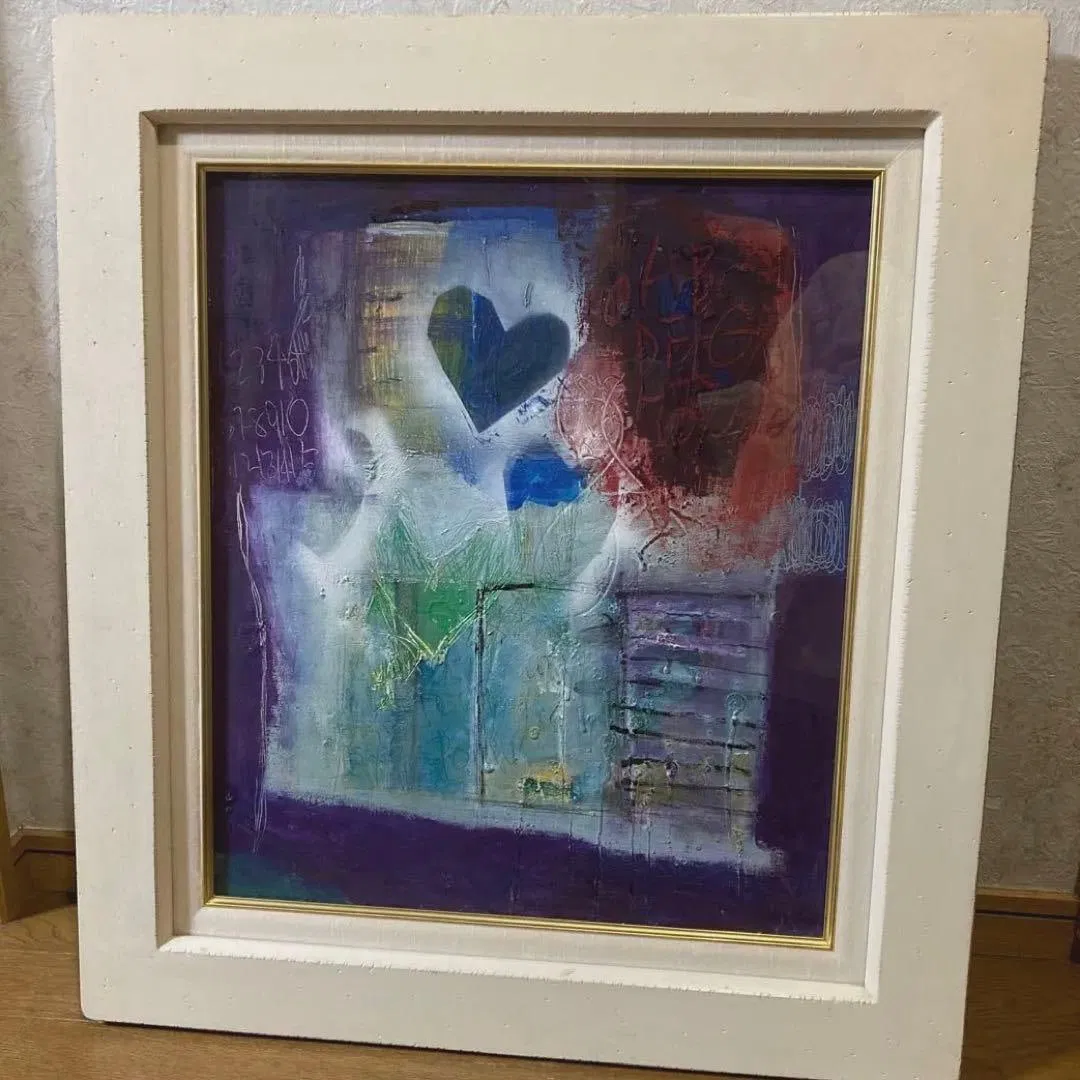 Oil Painting - Heart Pattern by Hiroko Tanigaki