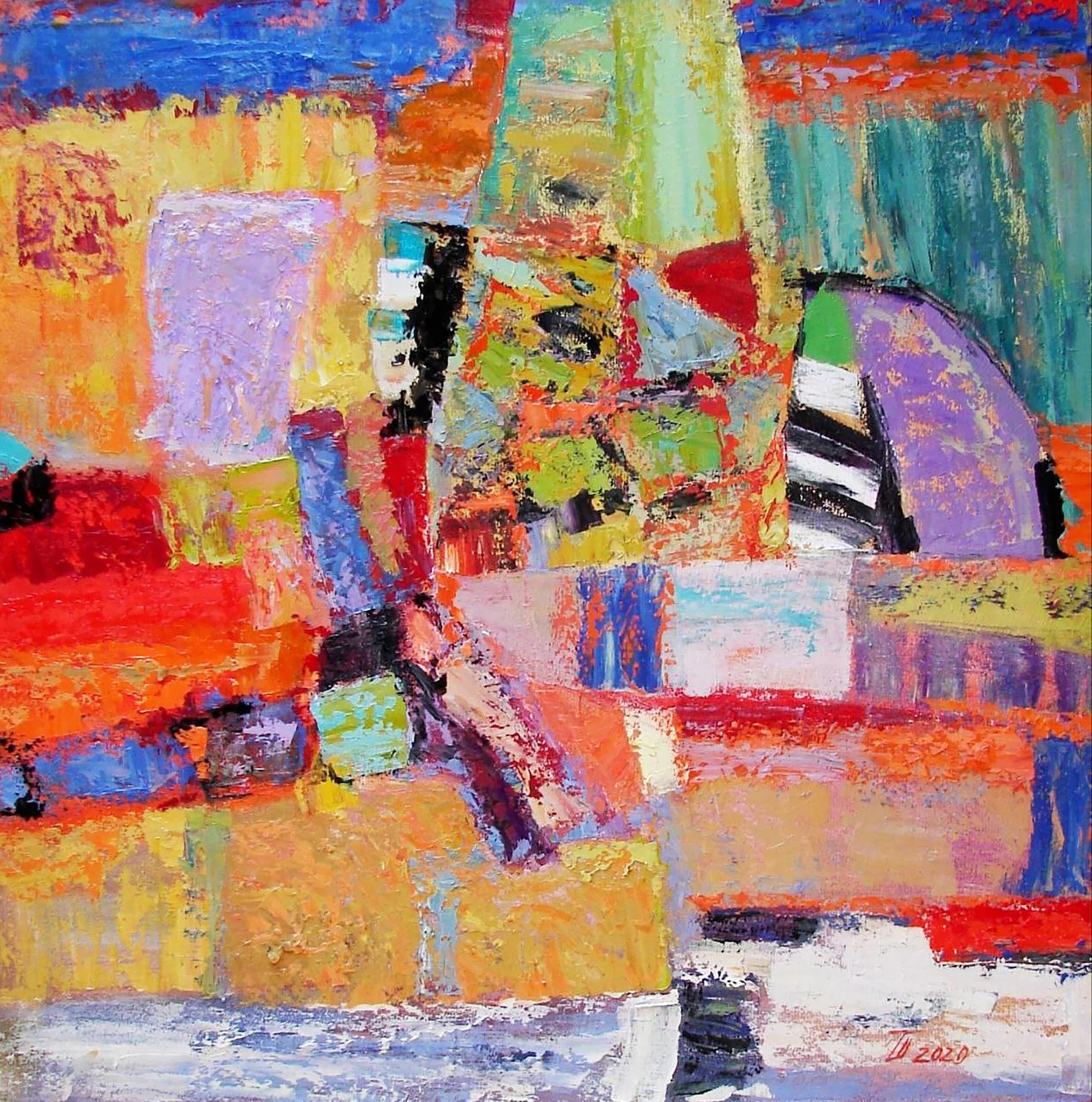 Oil painting Hot August Tatyana Shulyak