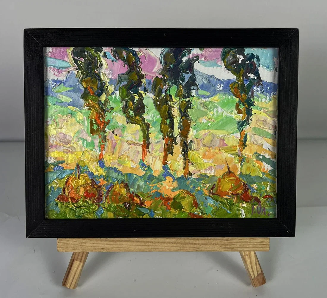 Oil painting In the sunny meadows Oleksiy Ivanyuk