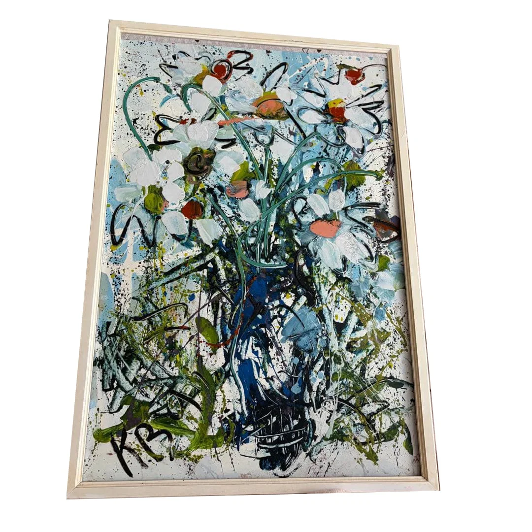 Oil Painting Kazarin "Romashki" 50x73cm With Certificate