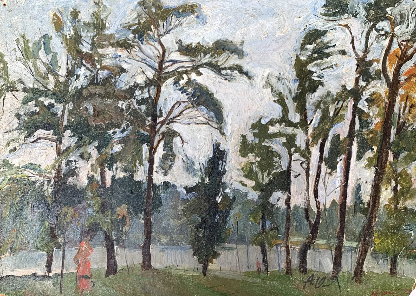 Oil painting Kyiv outskirts Onyshchenko