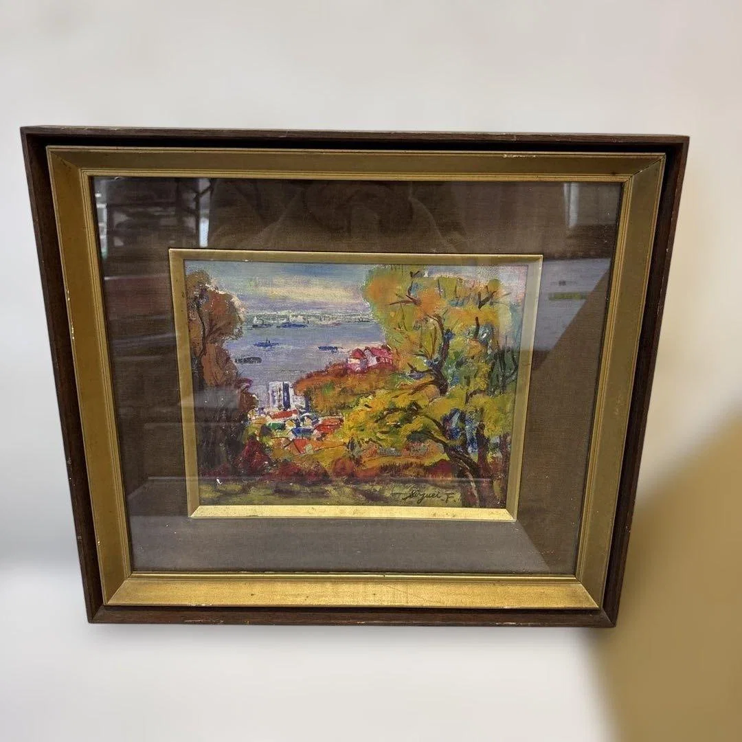 Oil painting landscape, artist: Siguei, F.