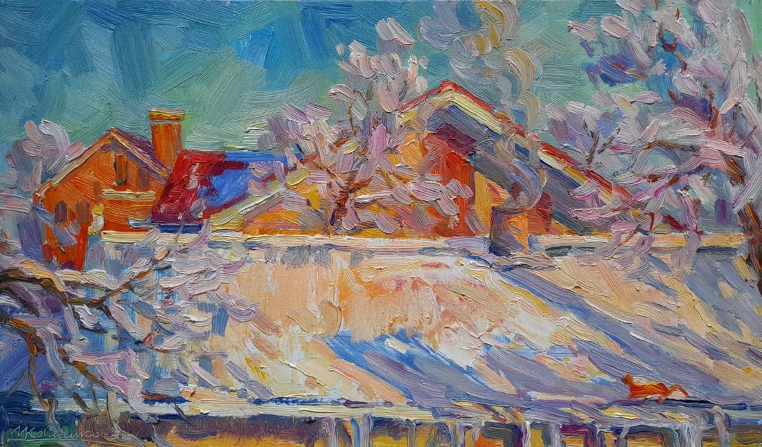 Oil painting Magic of winter Ivan Kovalenko