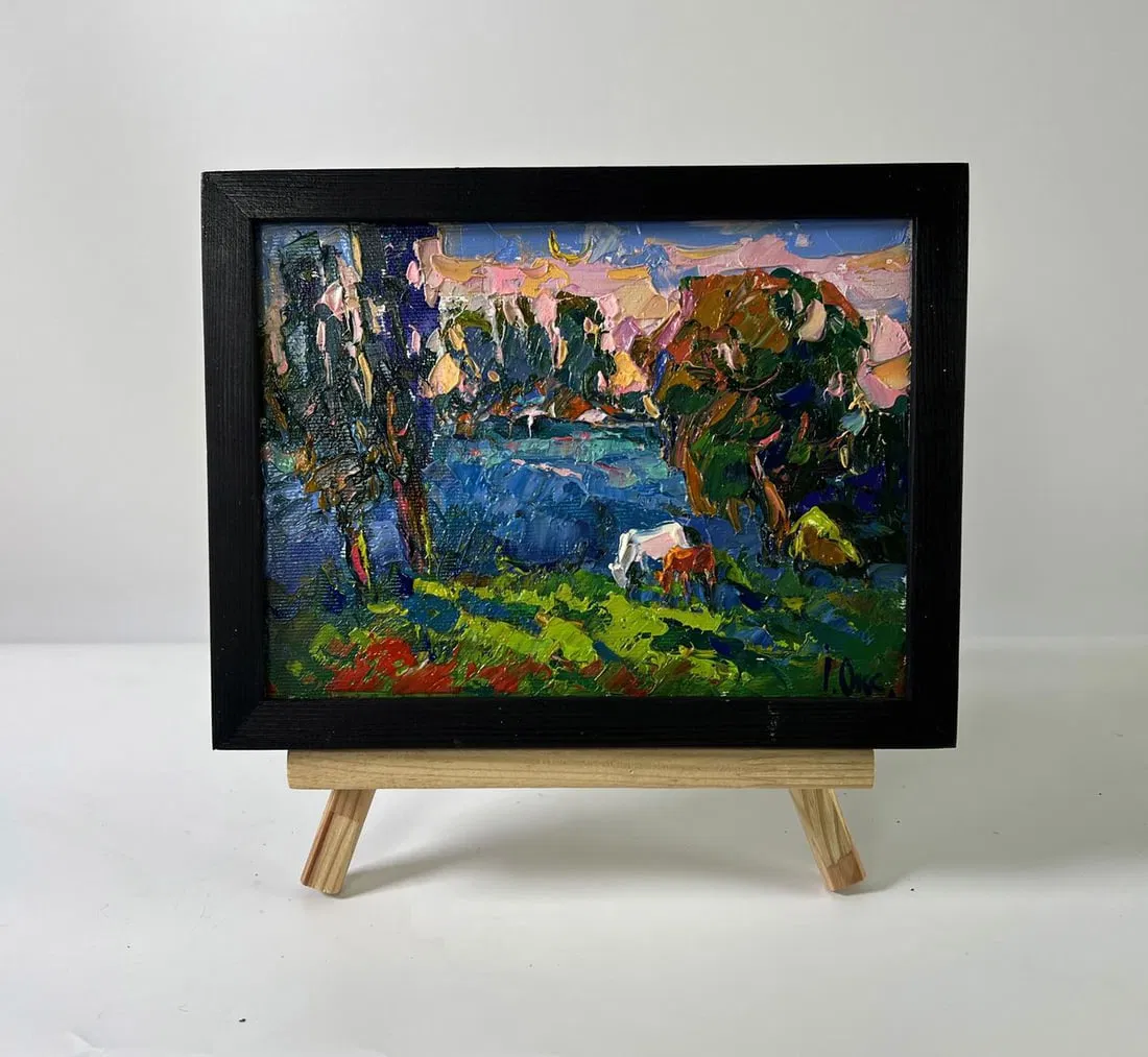 Oil painting Morning nature Oksana Ivanyuk