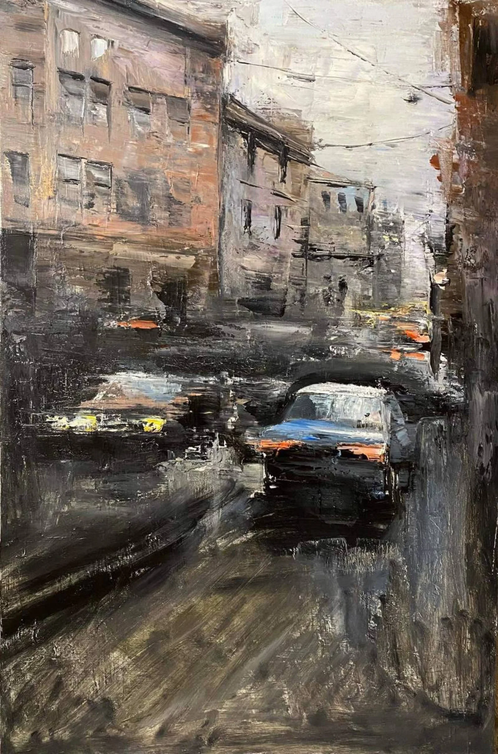 Oil painting Morning street in Kharkov Igor Kutsenko