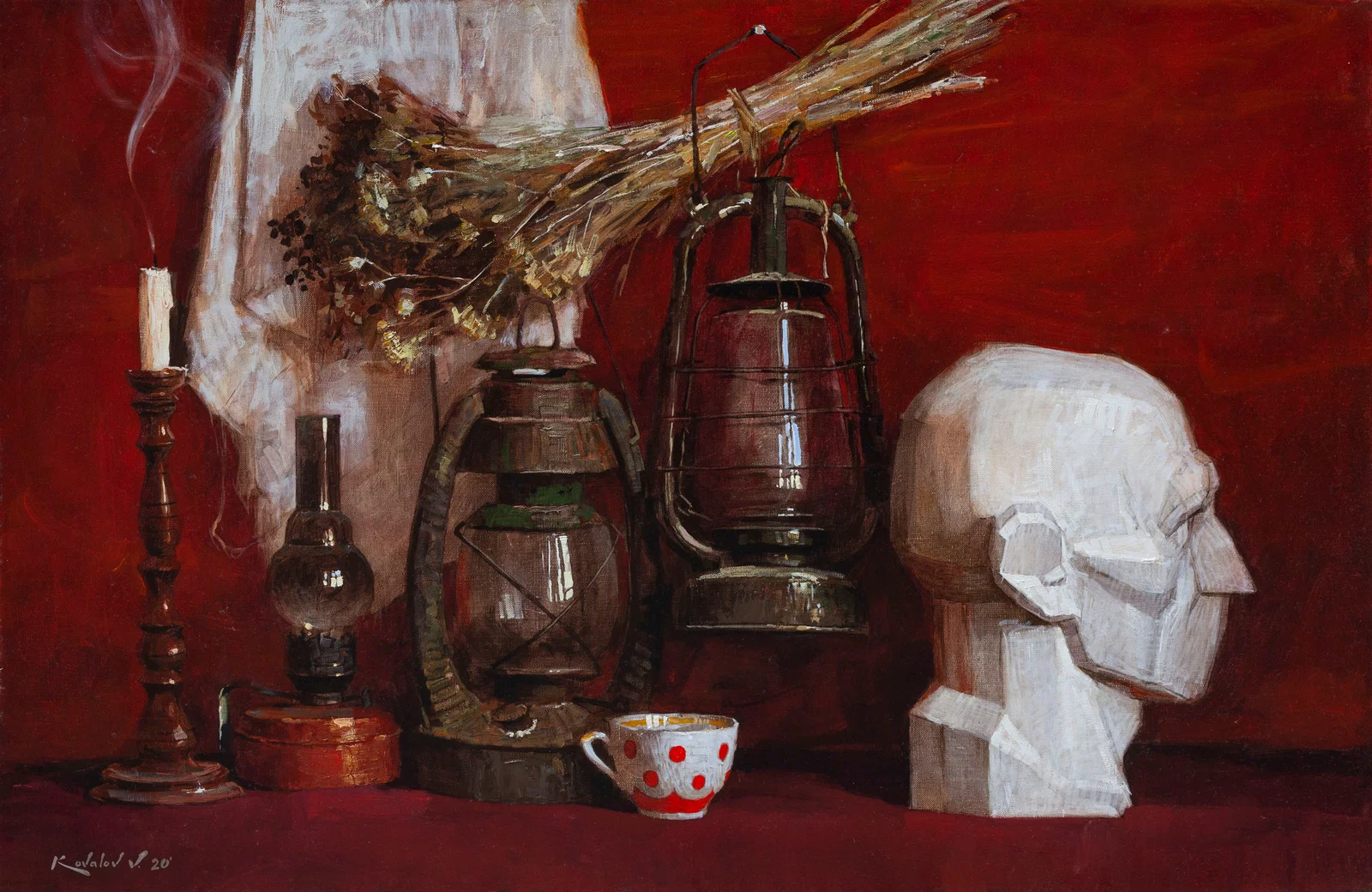 Oil painting November Ukrainian Artist