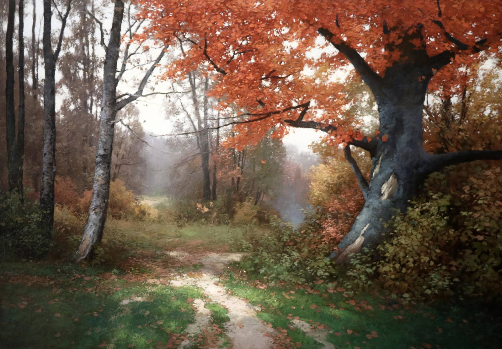Oil painting October Ukrainian painter