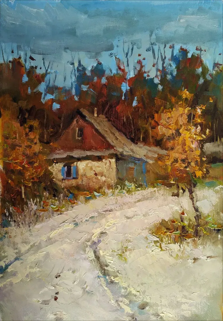 Oil painting Pathway Sergey Ivanovich Animov