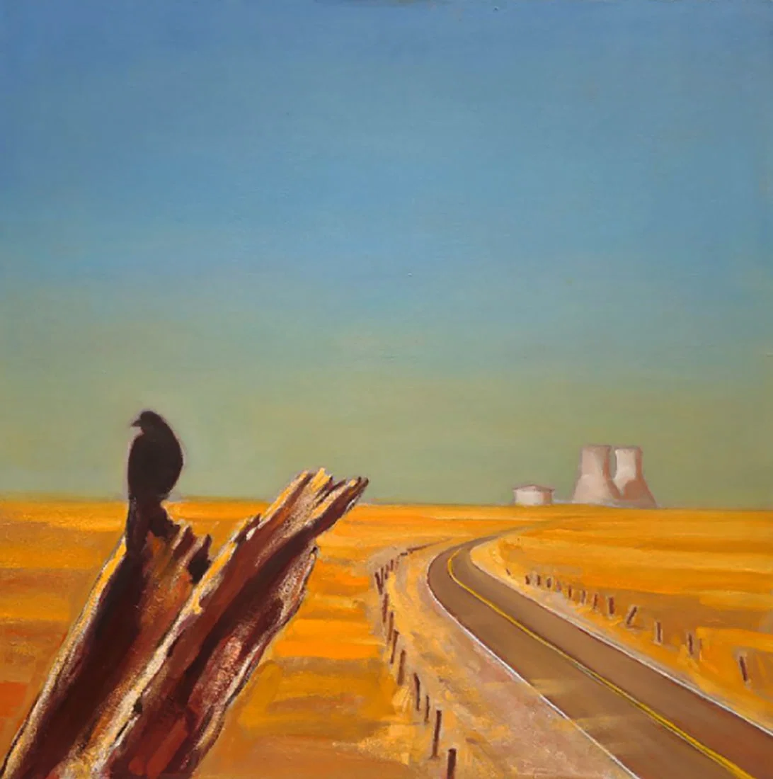 Oil painting Road in the desert Yuri Shkrob