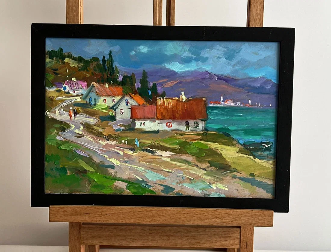 Oil painting Road to the mountains Yuriy Suprunchuk