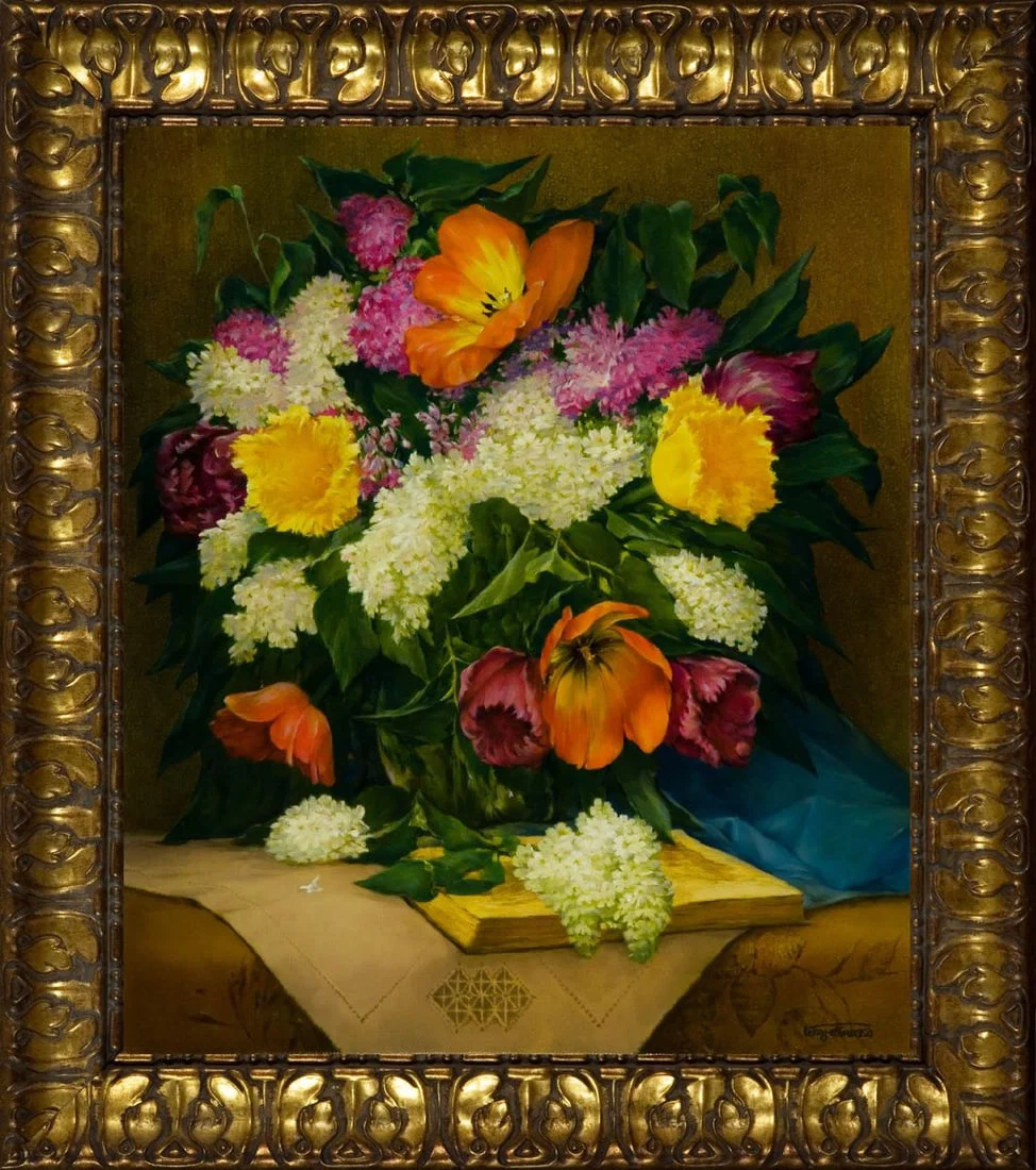 Oil painting Spring bouquet Vasily Korkishko