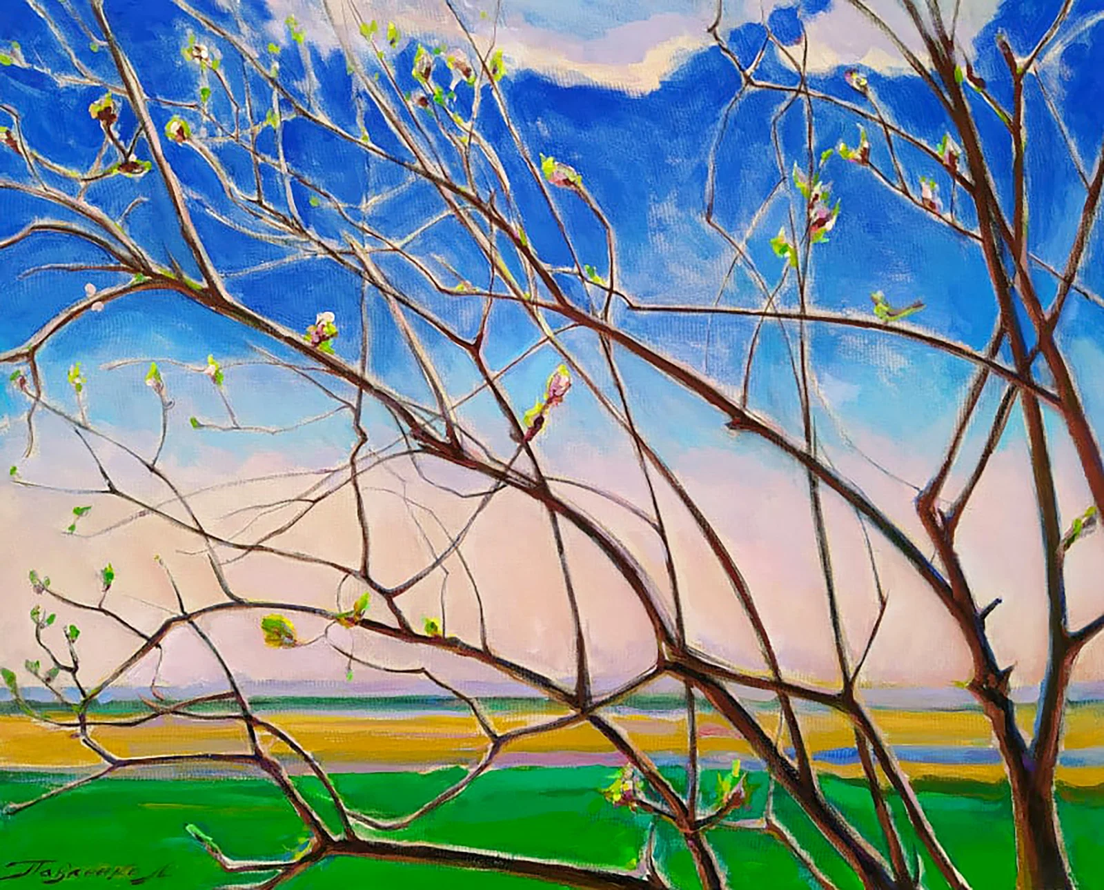 Oil painting Spring Leonid Pavlenko
