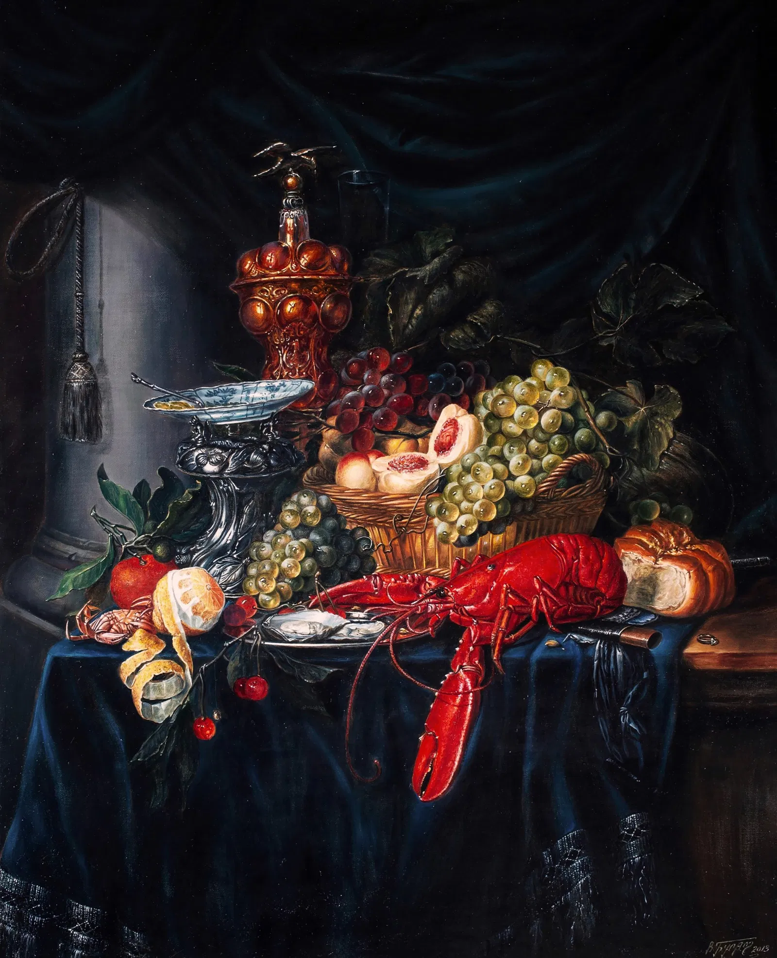 Oil painting Still Life with a Golden Cup Valeriy Bulat