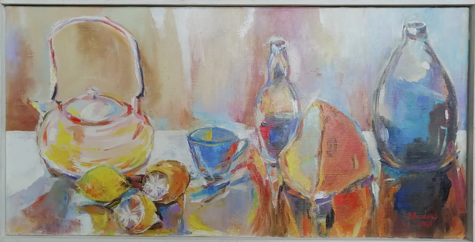 Oil painting Still life with teapot Vadim Os'onov
