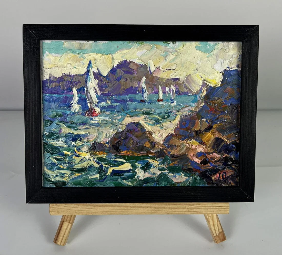 Oil painting Sunny day at the sea Oleksiy Ivanyuk