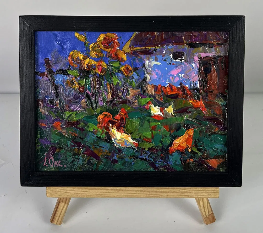 Oil painting The day is drawing to a close Oksana Ivanyuk