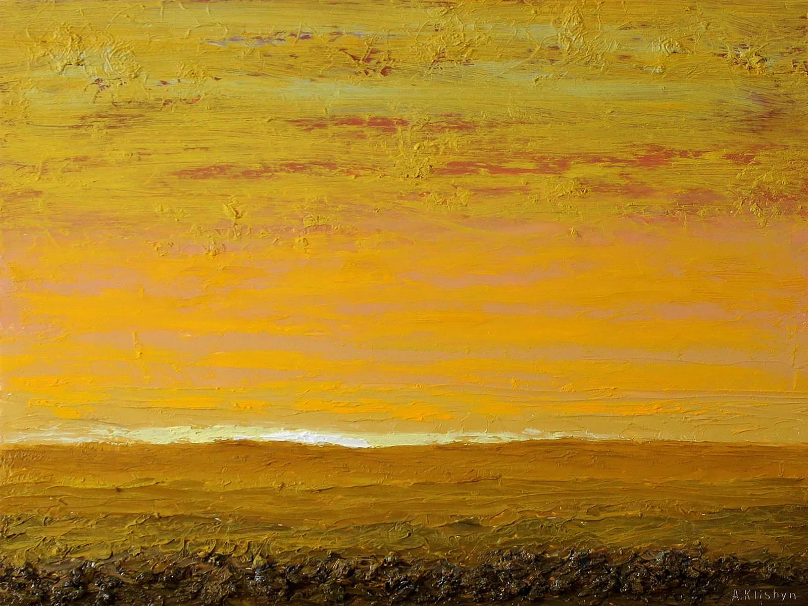 Oil painting Wasteland Andriy Klishyn