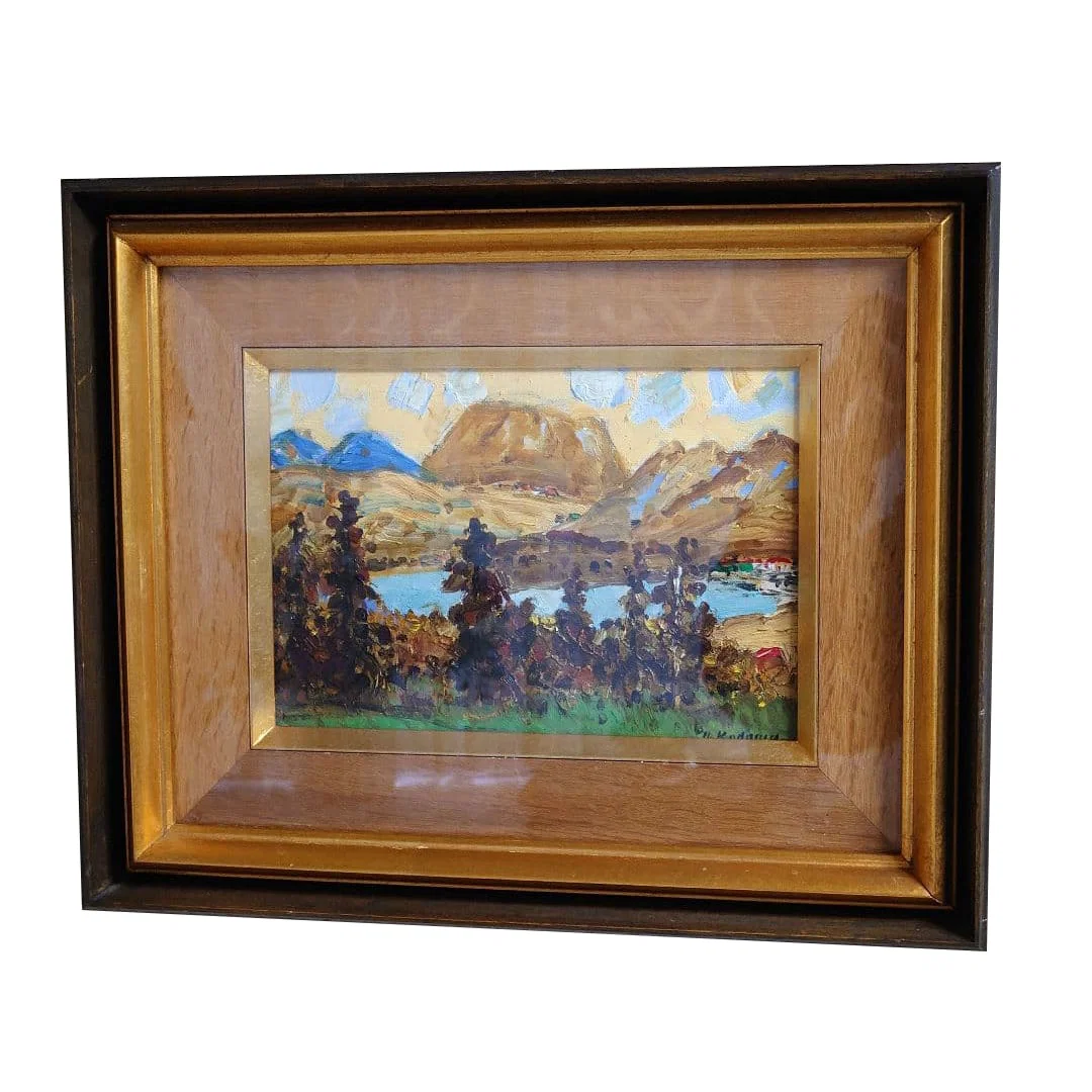 Oil Painting, Yukio Kodama "Hakone" SM, Authenticity Guaranteed Deceased