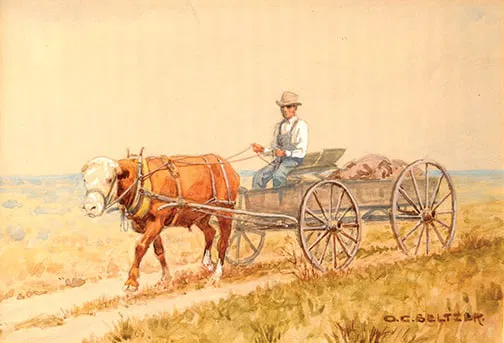 Olaf C. Seltzer (1877-1957) - "Heading to Market"
