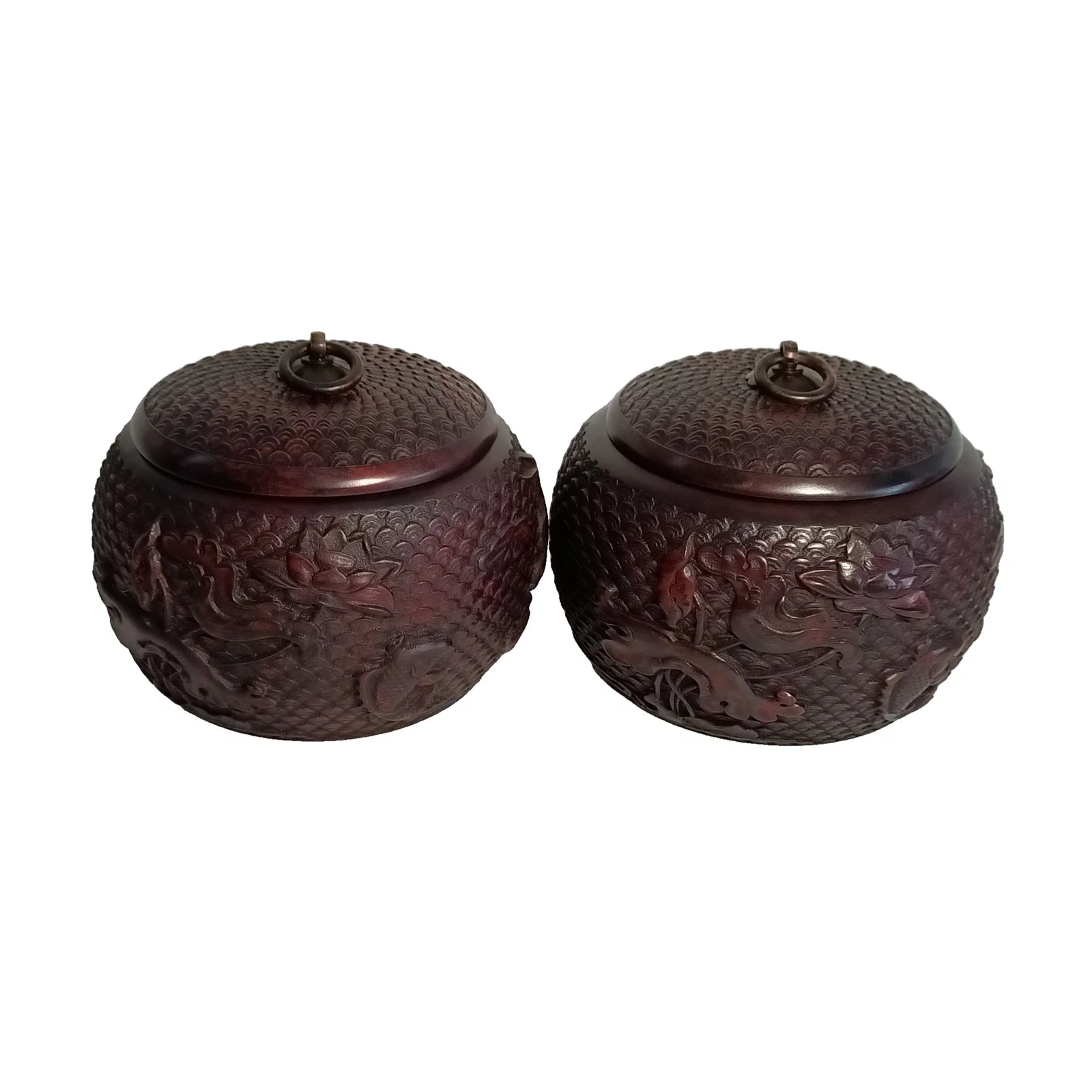 Old rosewood tea caddy