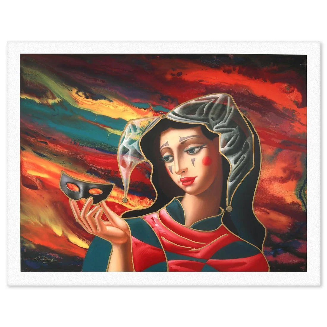 Oleg Zhivetin- Silkscreen "Masking Ball"