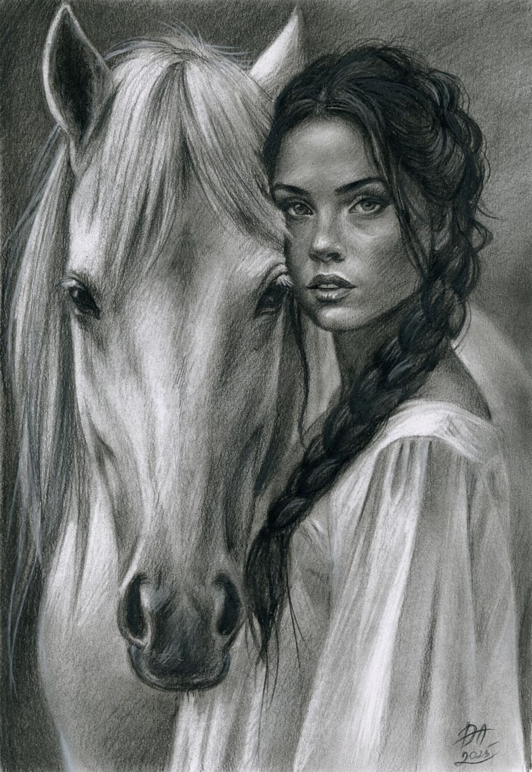 Olena Dmytrazh (Ukraine,b 1989) pastel painting