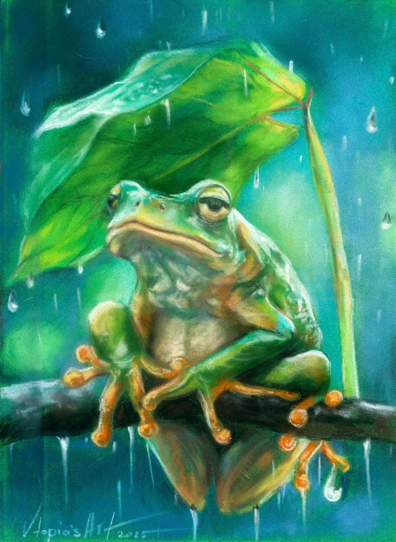 Olesya Grebenyuk (Ukraine,20/21C) pastel painting