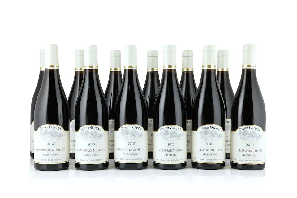 Olivier Guyot, Clos Saint Denis, 2010 (6 x 750ml) Olivier Guyot, Chambolle-Musigny Vieilles Vig...