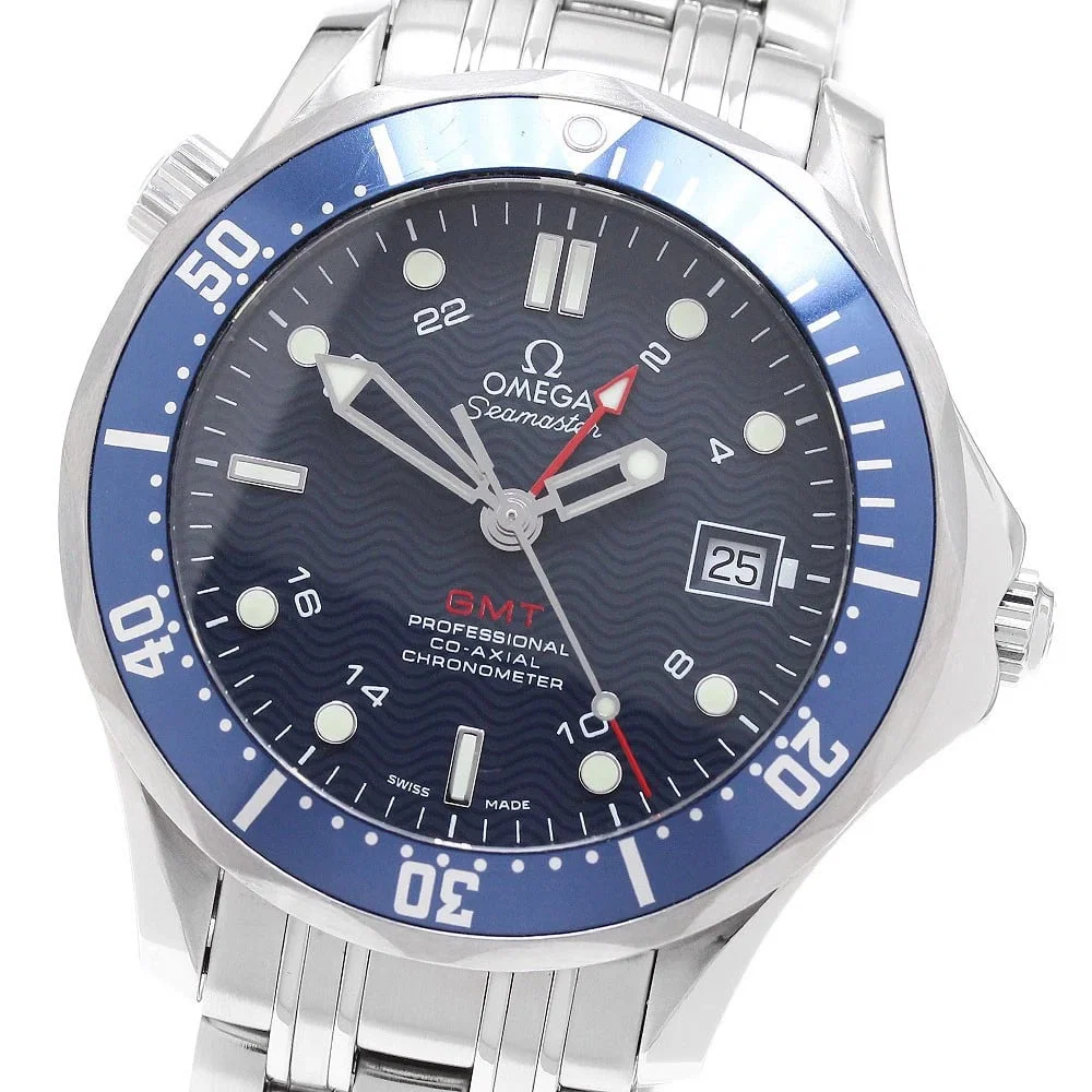 OMEGA SEAMASTER GMT COAXIAL WATCH