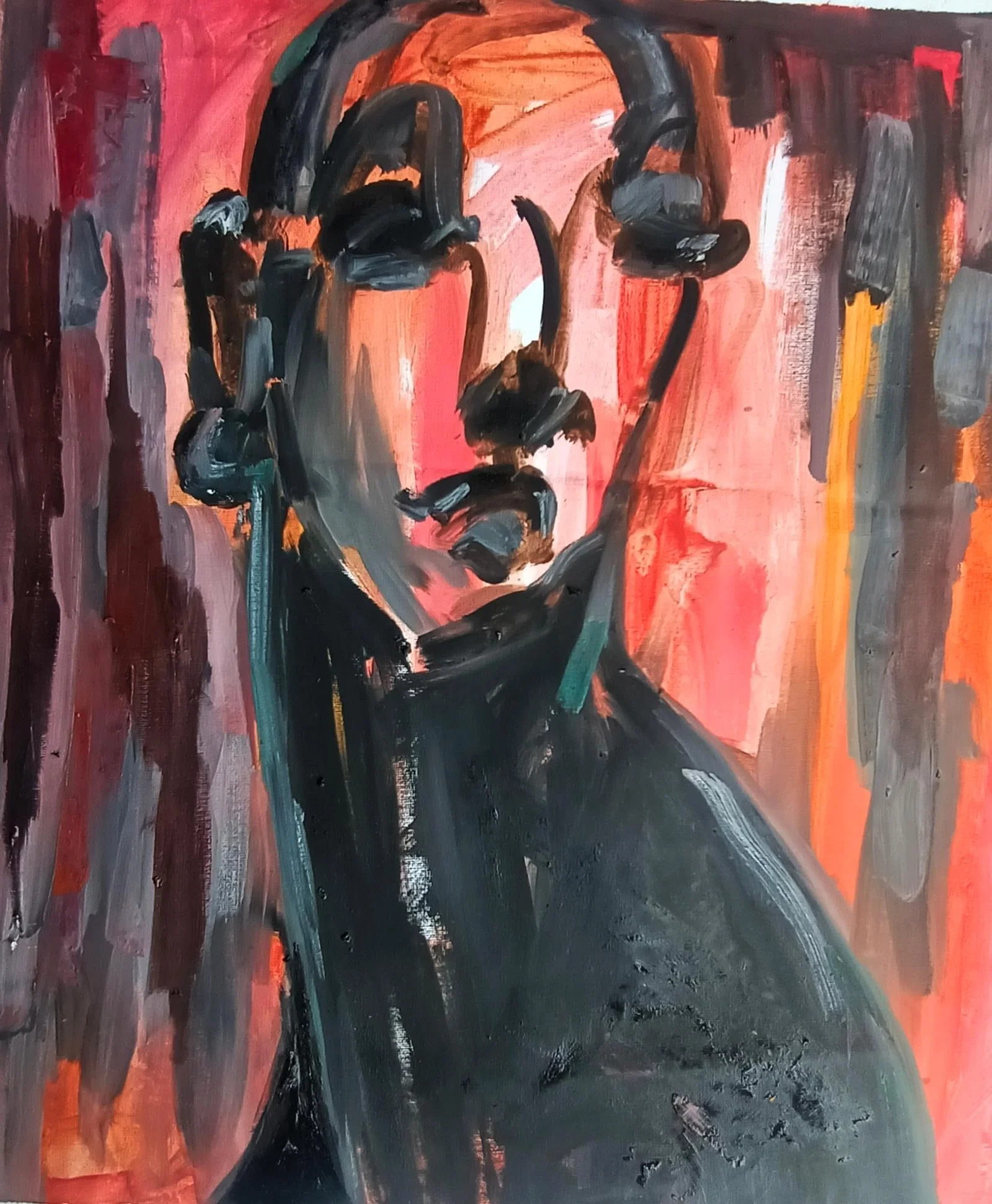 Omoyeni Arogunmati, Ready Set - 21st Century Contemporary, Modern Figurative, Women, Portrait, Oil,