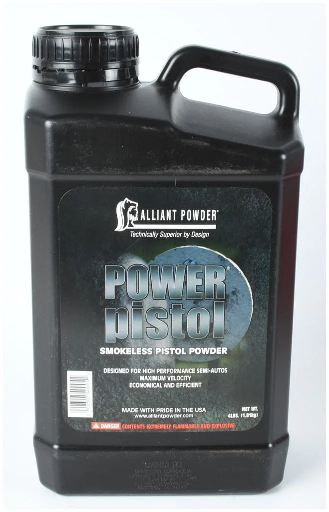 One Alliant Powder Power Pistol Smokeless Handgun Powder 4 lb Container
