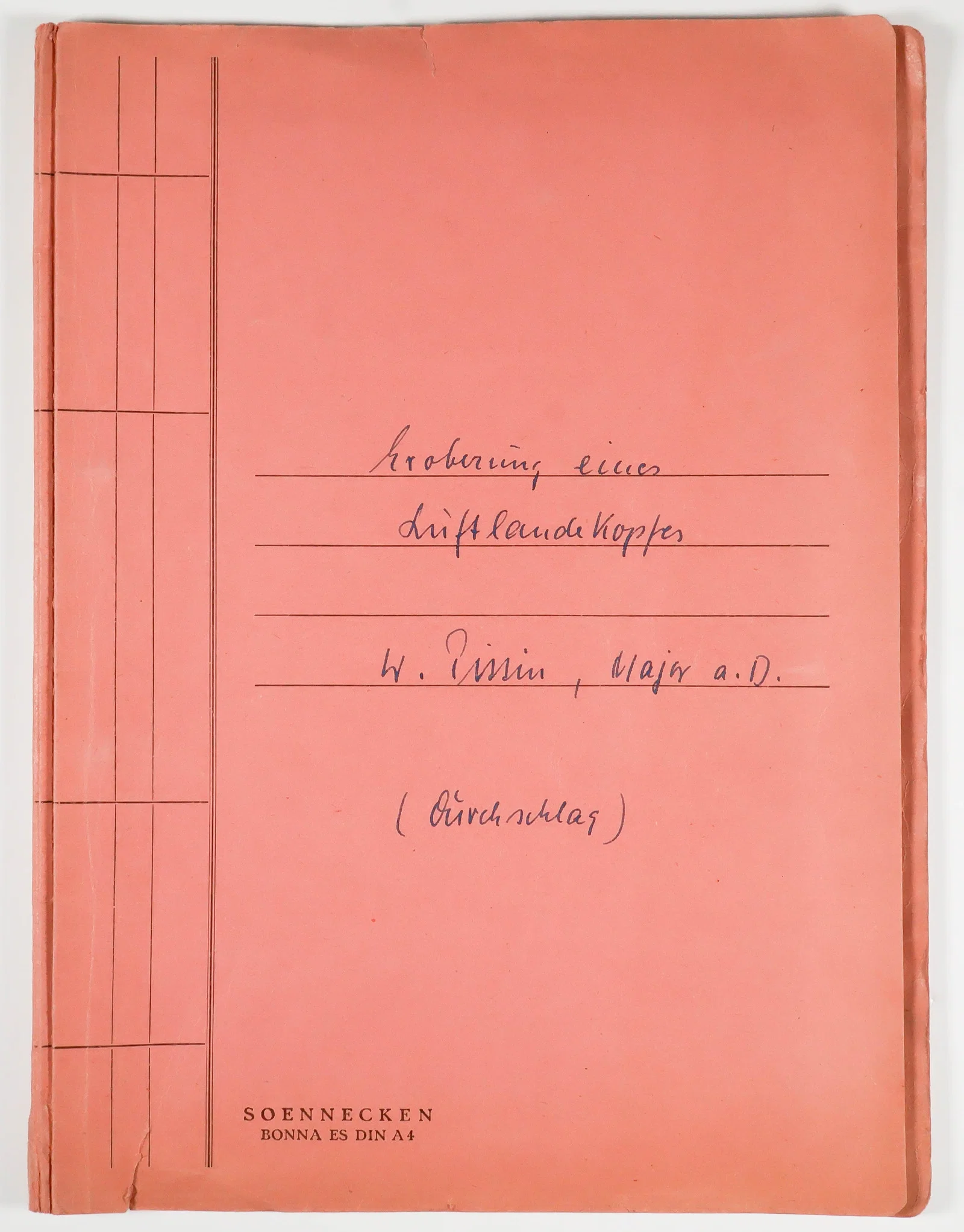 'OPERATION MERKUR' - BATTLE OF CRETE AFTER ACTION BATTLE REPORT BY WERNER PISSIN