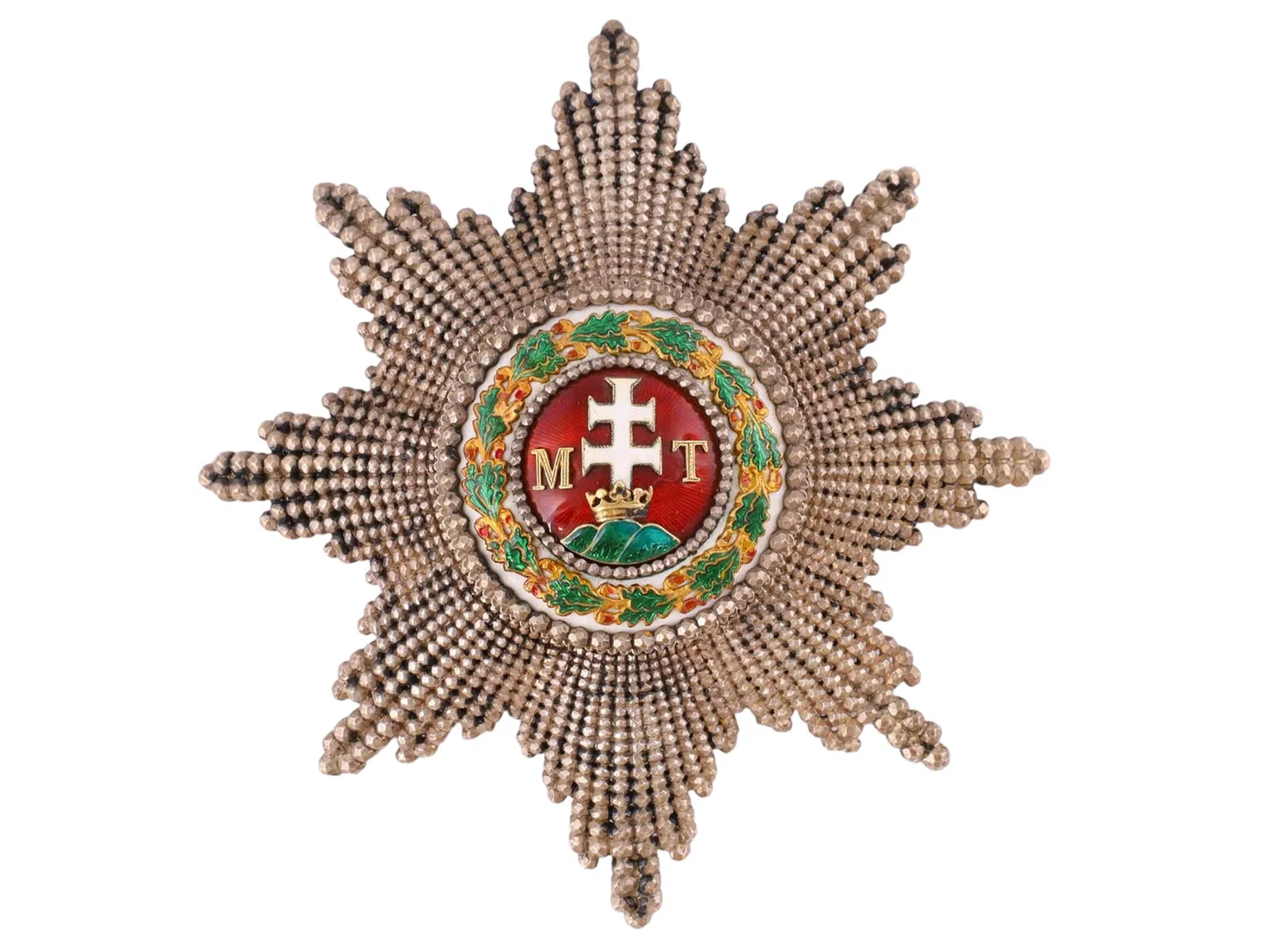 ORDER OF ST. STEPHEN OF HUNGARY GRAND CROSS BREAST STAR, AUSTRIA, CIRCA 1880