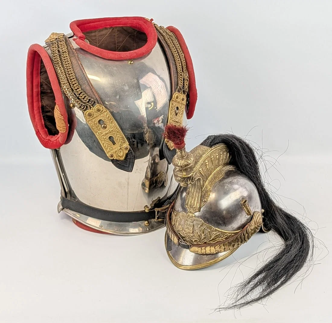 Original French Officers M1874 Cuirassier Helmet & Breastplate