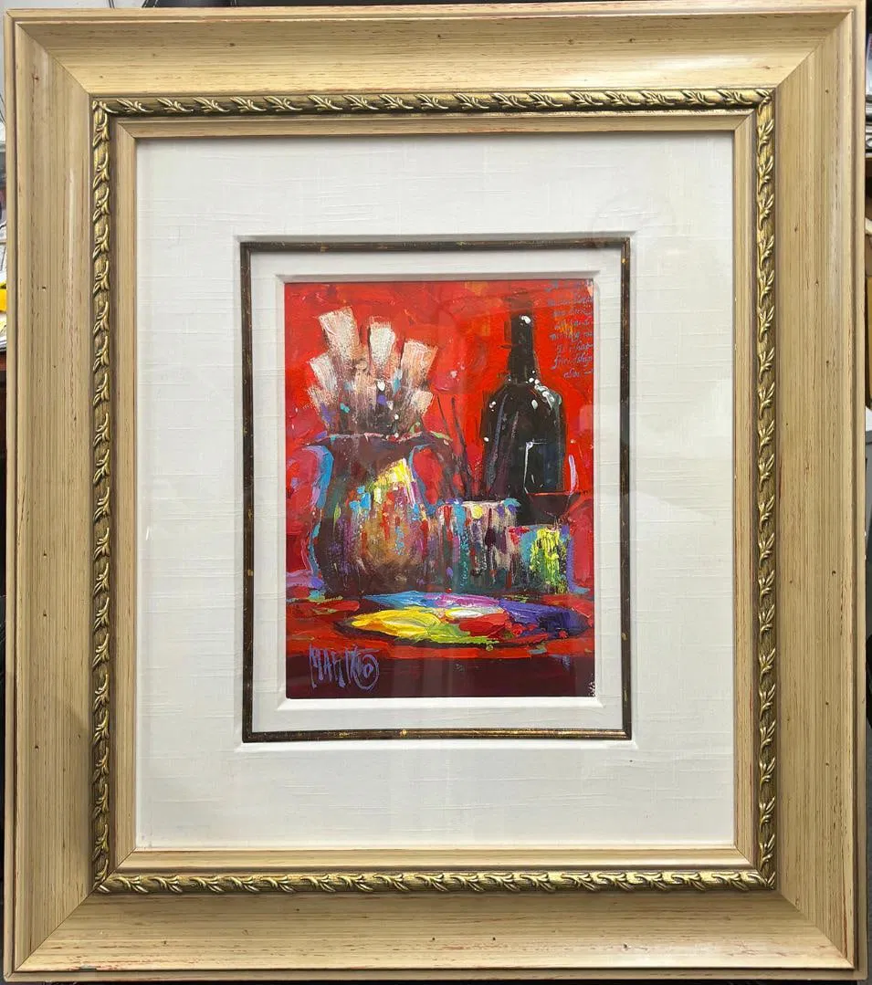 Original Oil Painting Mark Mavrovick with Original Frame