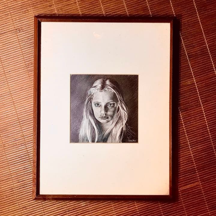 Original pencil drawing created in 1980. A unique piece of original artwork.