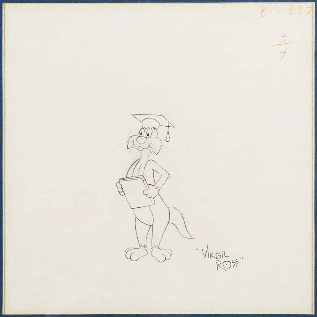 Original Production Drawing Sylvester Virgil Ross