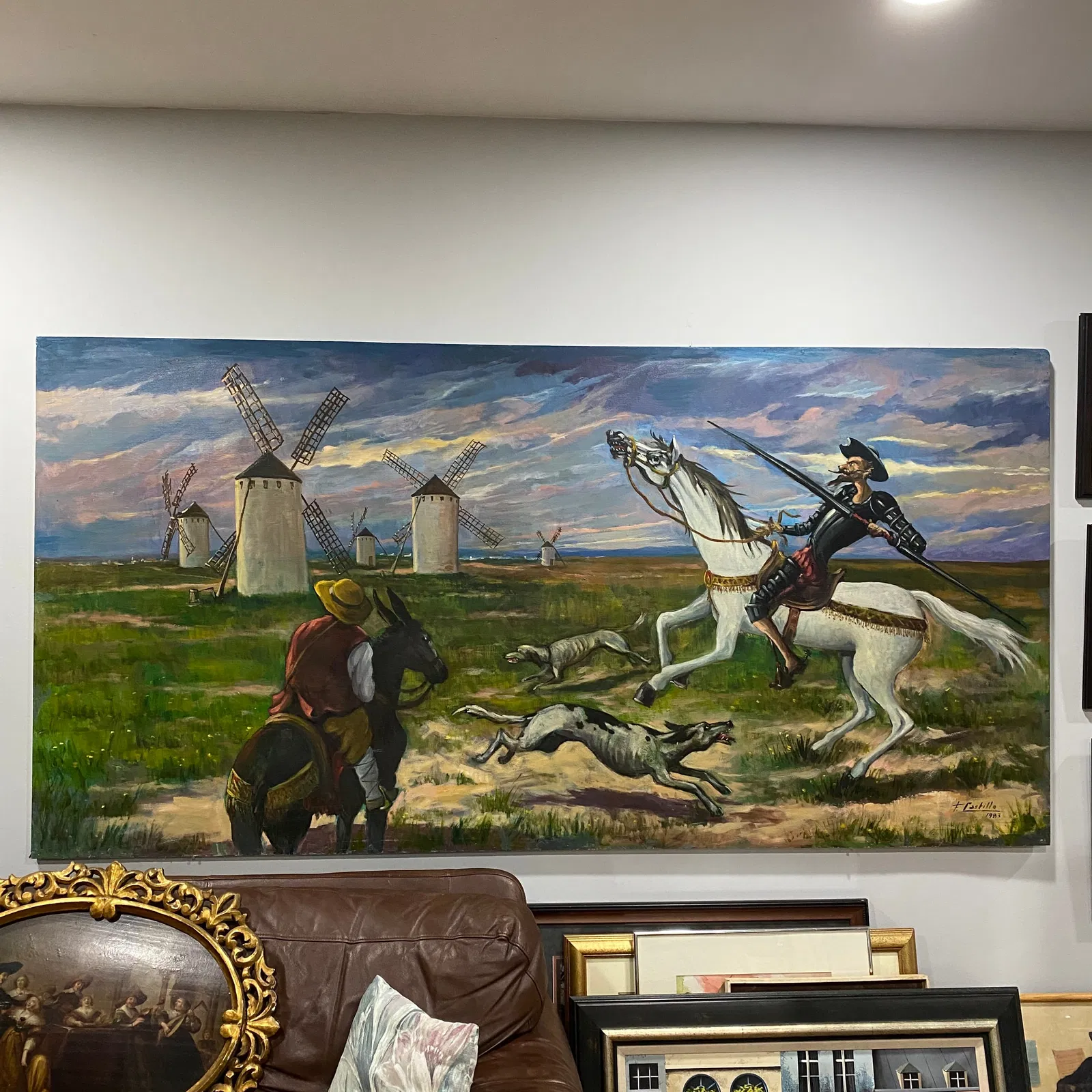 Original Signed Fransisco Castillo Oil On Board Art