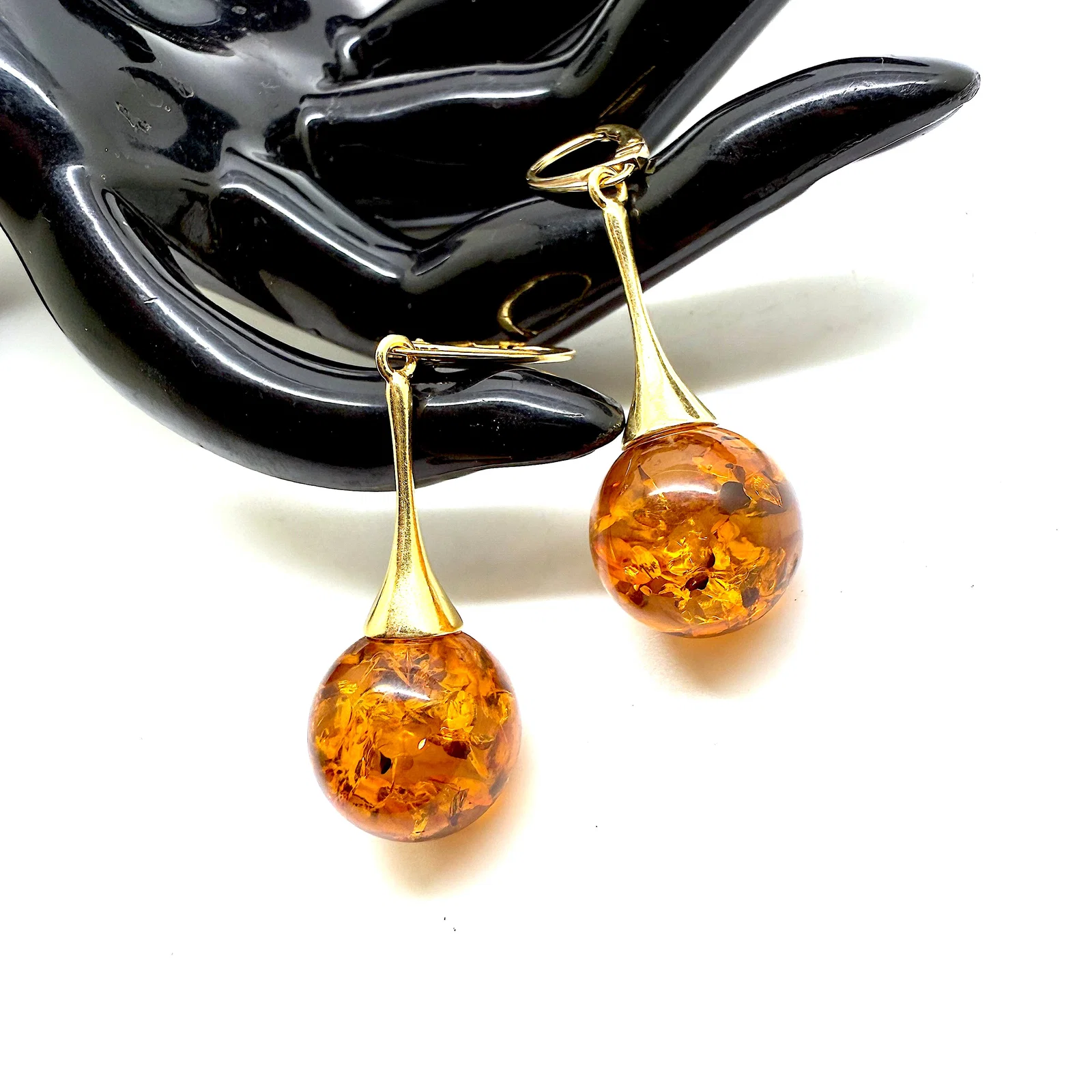 Outstanding Amber Earrings