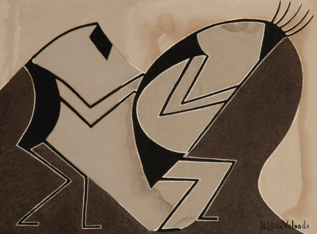 Pablita Velarde (Santa Clara, 1918-2006) untitled
