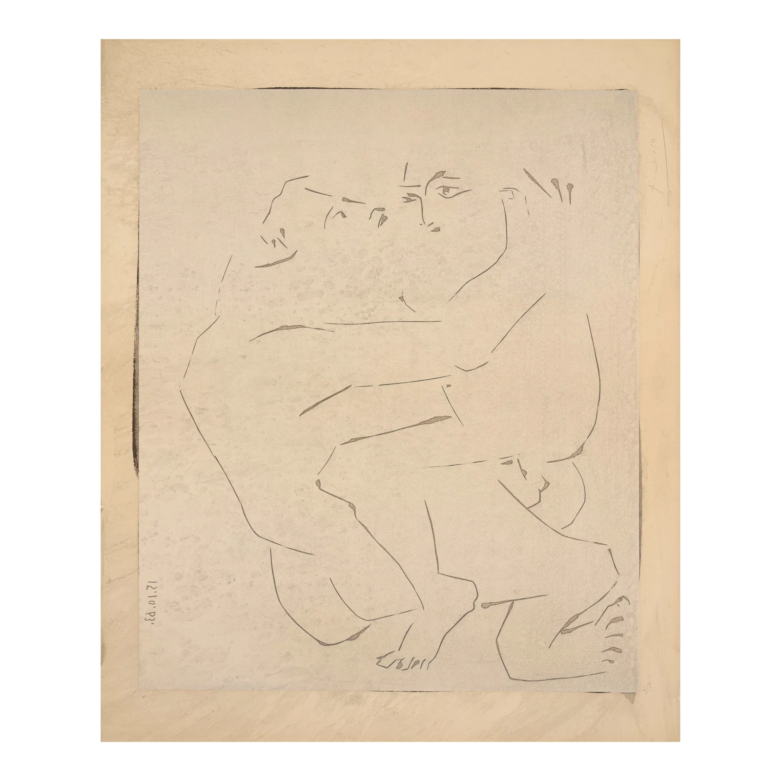 Pablo Picasso (1881-1973); L'Etreinte;