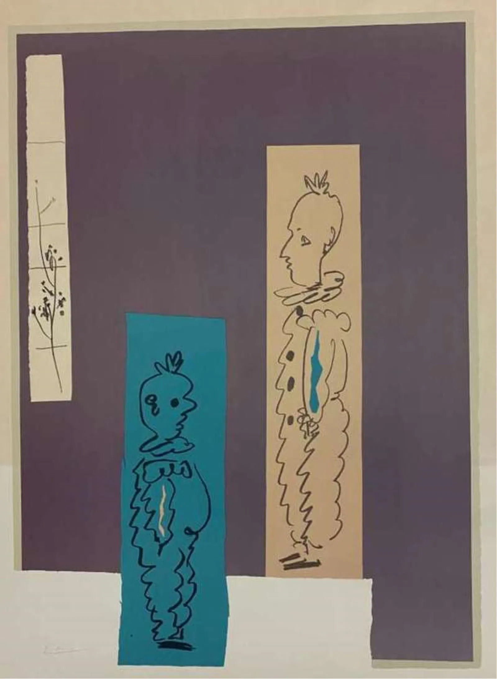 PABLO PICASSO (AFTER), (Spanish 1881–1973). Deux Clowns (Two Clowns), 1962, Exhibition poster