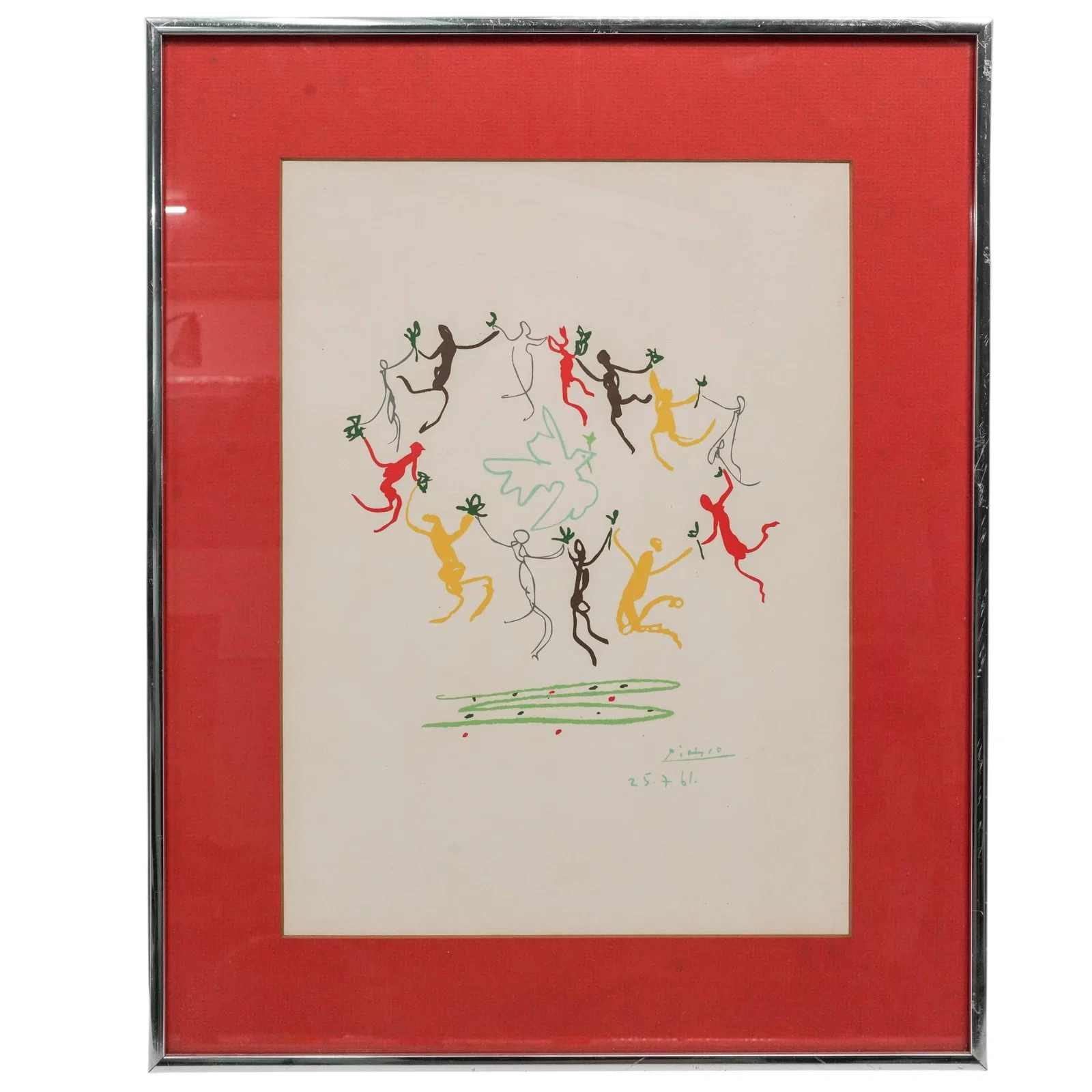 Pablo Picasso "La Ronde de la Jeunesse" Colored Lithograph