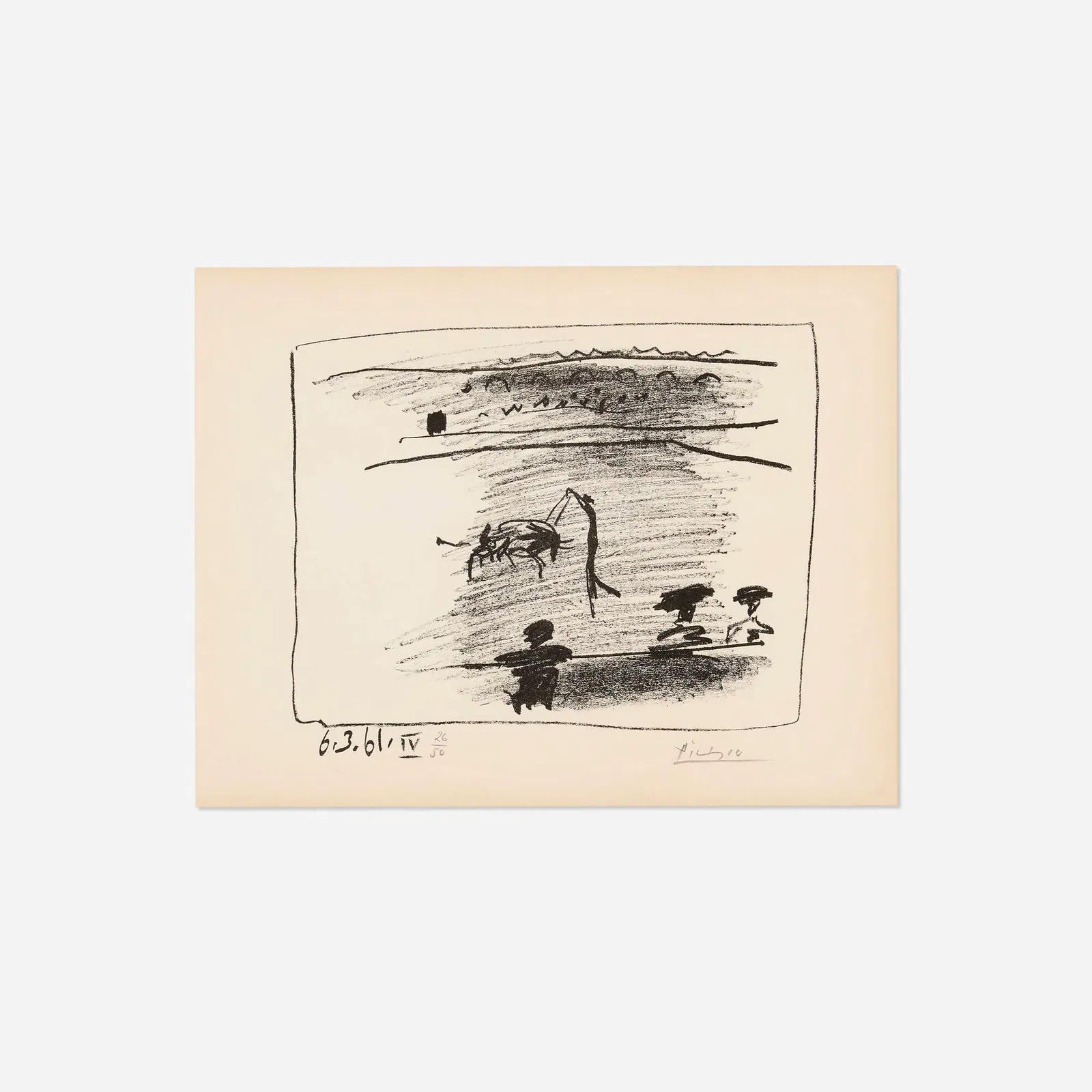 Pablo Picasso, Les Banderilles (from the A los toros avec Picasso portfolio)