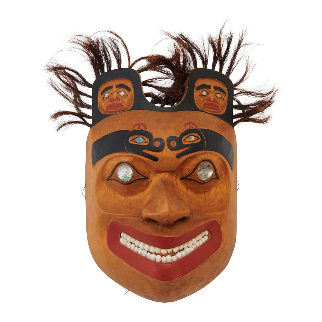 Pacific Northwest Kwakwakawakw Painted Mask by Don Lelooska