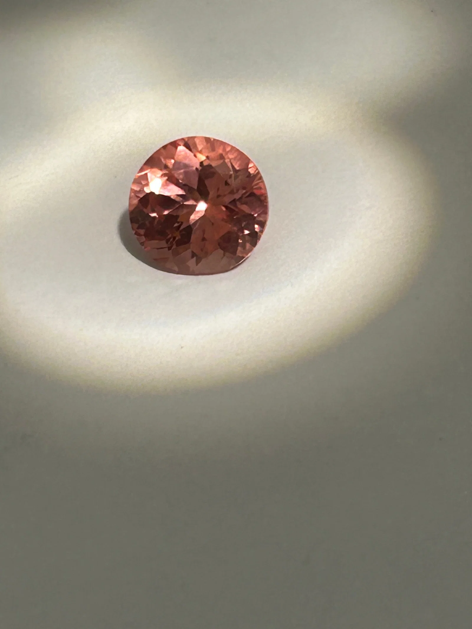 Padparadscha Sapphire 5ct Round Cut No Reserve GIE Certified