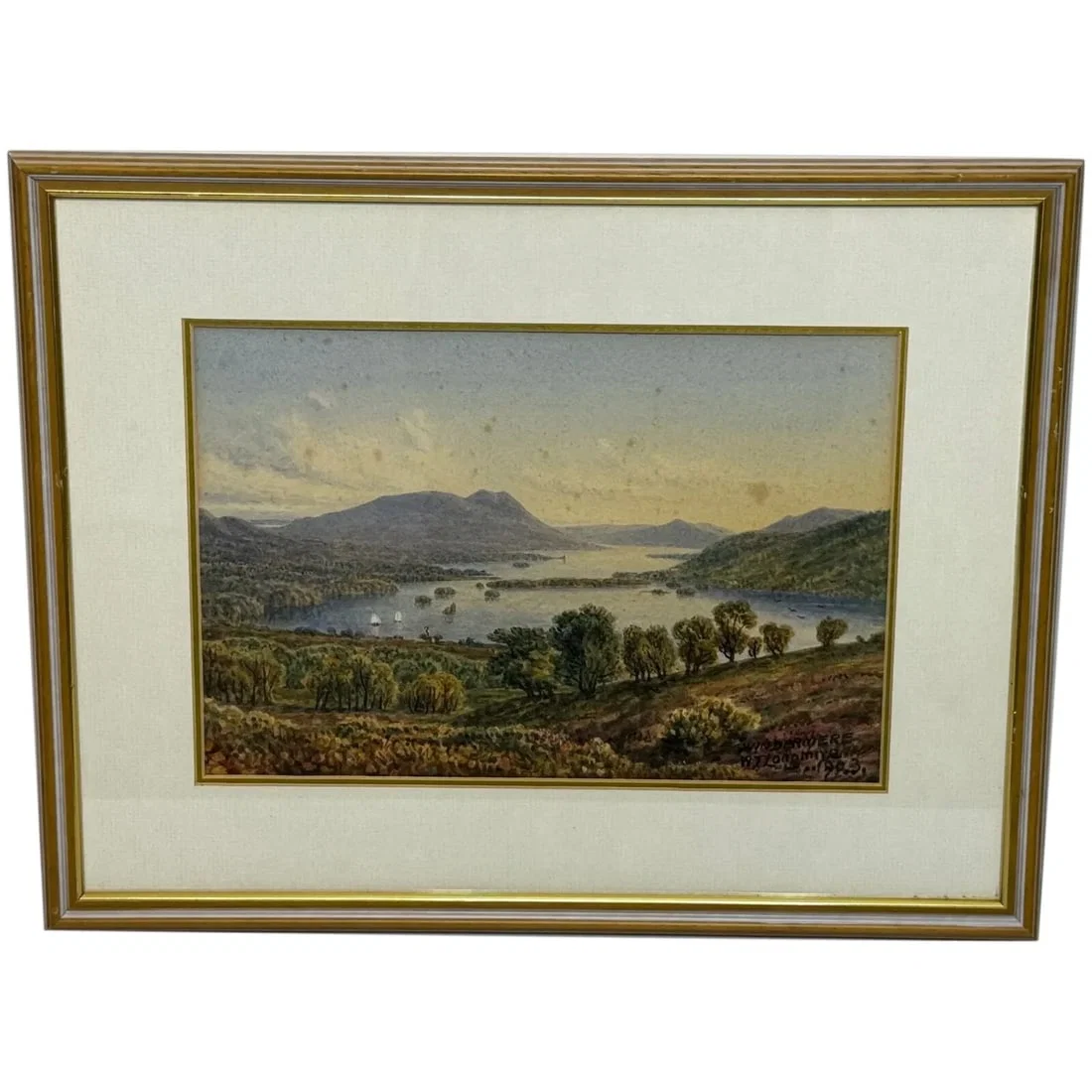 Painting Of Windermere Orrest Head Lake District Follower Harry Sutton Palmer