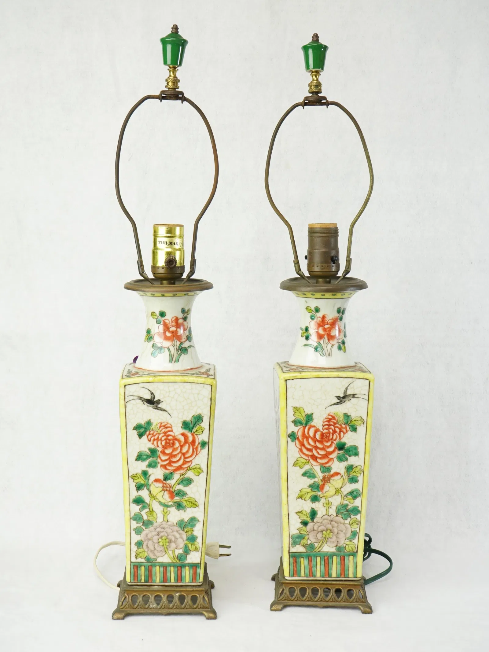 Pair Chinese Porcelain Lamps