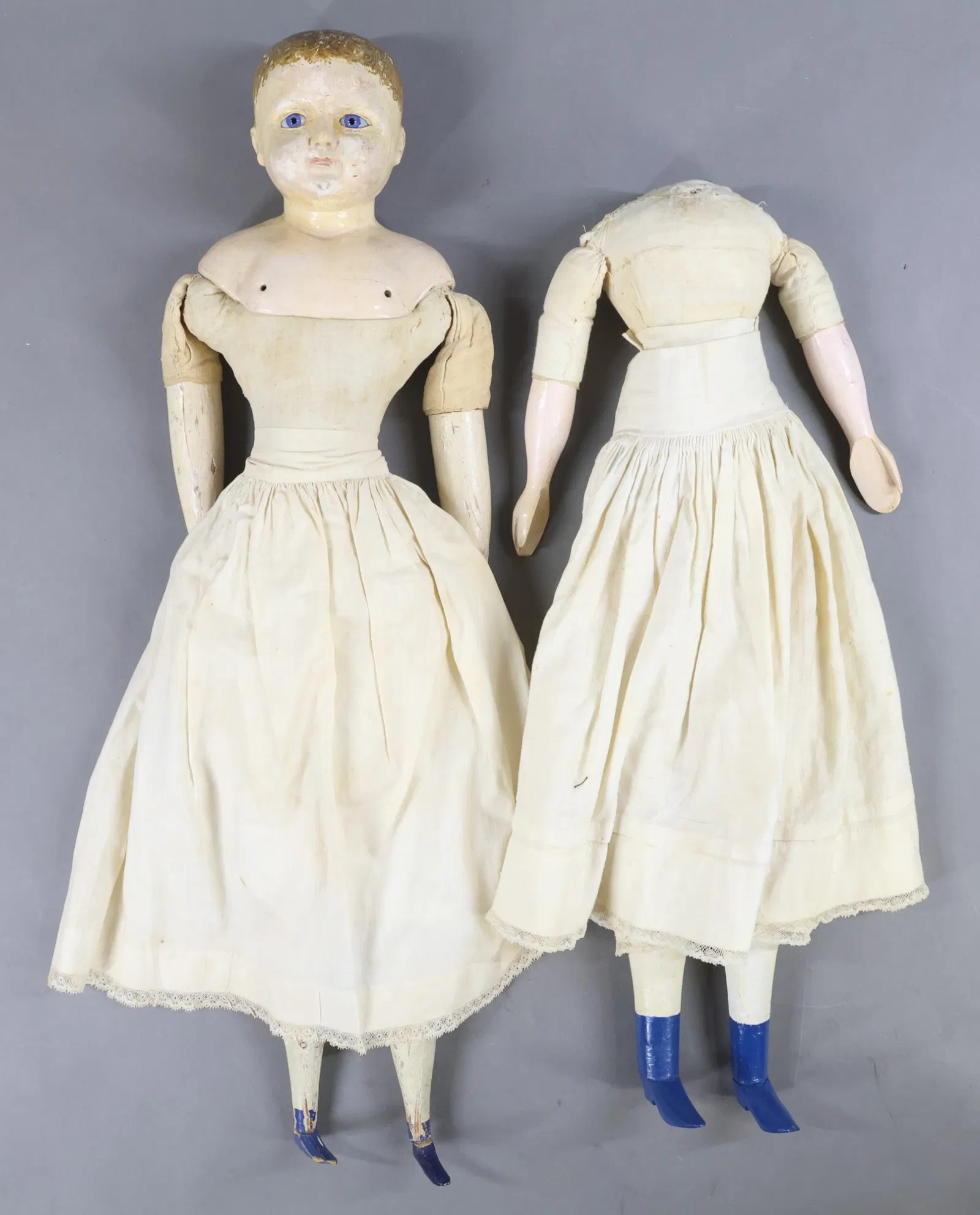 PAPIER MACHE DOLLS.