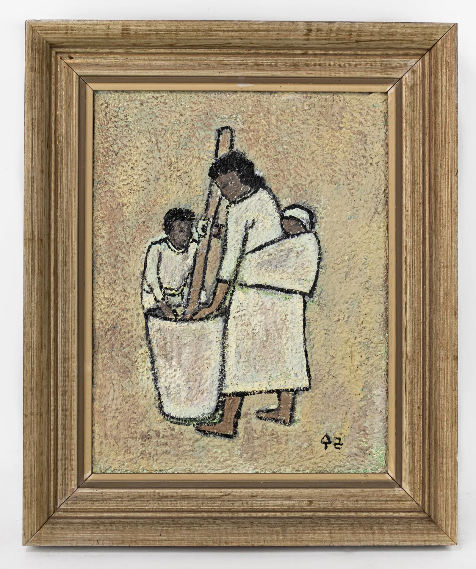 Park Su-geun (Park Soo-keun) Framed Mixed media Artwork (In Style of)